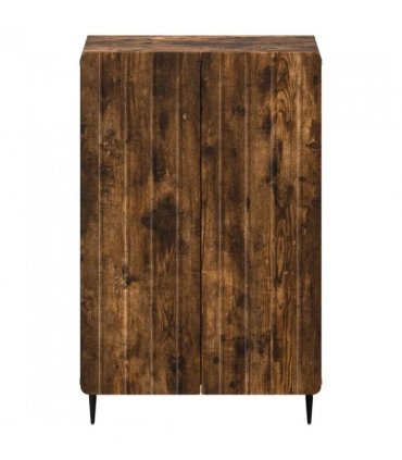 vidaXL Shoe Cabinet ZWOLLE 59.5 x 39.5 x 91.5 cm Engineered Wood — Colour: Smoked oak