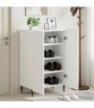 vidaXL Shoe Cabinet ZWOLLE 59.5 x 39.5 x 91.5 cm Engineered Wood White