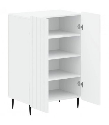 vidaXL Shoe Cabinet ZWOLLE 59.5 x 39.5 x 91.5 cm Engineered Wood White