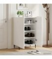 vidaXL Shoe Cabinet ZWOLLE 59.5 x 39.5 x 91.5 cm Engineered Wood — Colour: High gloss white
