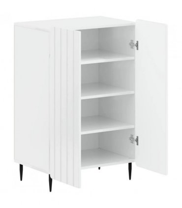 vidaXL Shoe Cabinet ZWOLLE 59.5 x 39.5 x 91.5 cm Engineered Wood — Colour: High gloss white