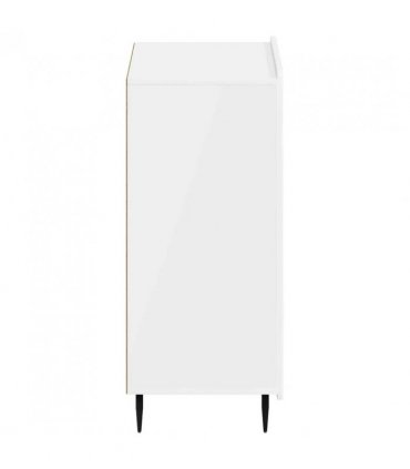 vidaXL Shoe Cabinet ZWOLLE 59.5 x 39.5 x 91.5 cm Engineered Wood — Colour: High gloss white