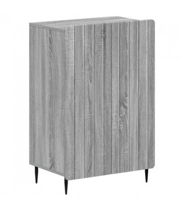 vidaXL Shoe Cabinet ZWOLLE 59.5 x 39.5 x 91.5 cm Engineered Wood — Colour: Grey sonoma