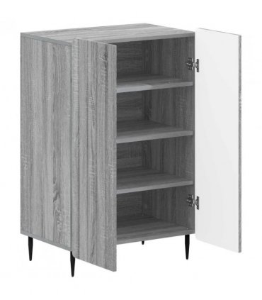 vidaXL Shoe Cabinet ZWOLLE 59.5 x 39.5 x 91.5 cm Engineered Wood — Colour: Grey sonoma