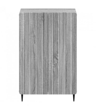 vidaXL Shoe Cabinet ZWOLLE 59.5 x 39.5 x 91.5 cm Engineered Wood — Colour: Grey sonoma