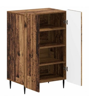 vidaXL Shoe Cabinet ZWOLLE 59.5 x 39.5 x 91.5 cm Engineered Wood — Colour: Old wood