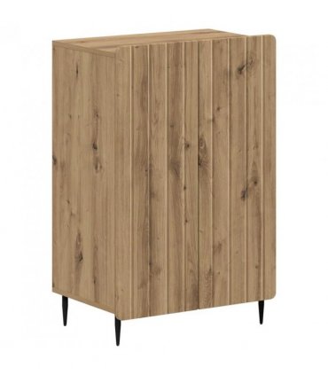 vidaXL Shoe Cabinet ZWOLLE 59.5 x 39.5 x 91.5 cm Engineered Wood — Colour: Artisan oak