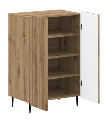 vidaXL Shoe Cabinet ZWOLLE 59.5 x 39.5 x 91.5 cm Engineered Wood — Colour: Artisan oak