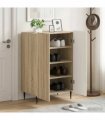 vidaXL Shoe Cabinet ZWOLLE 59.5 x 39.5 x 91.5 cm Engineered Wood — Colour: Sonoma oak