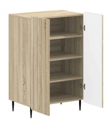 vidaXL Shoe Cabinet ZWOLLE 59.5 x 39.5 x 91.5 cm Engineered Wood — Colour: Sonoma oak