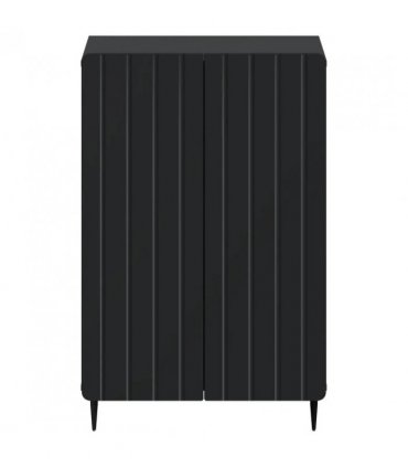 vidaXL Shoe Cabinet ZWOLLE 59.5 x 39.5 x 91.5 cm Engineered Wood Black