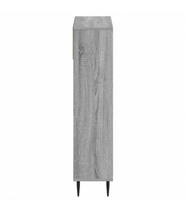 vidaXL Shoe Cabinet ZWOLLE 78 x 24 x 103 cm Engineered Wood — Colour: Grey sonoma
