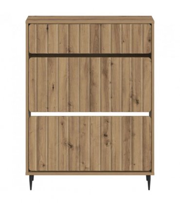 vidaXL Shoe Cabinet ZWOLLE 78 x 24 x 103 cm Engineered Wood — Colour: Artisan oak