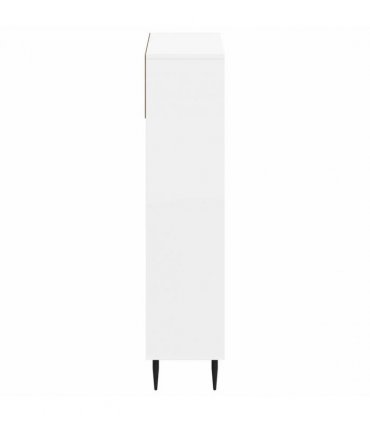 vidaXL Shoe Cabinet ZWOLLE 78 x 24 x 103 cm Engineered Wood White