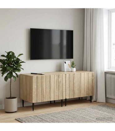 vidaXL TV Cabinet Sonoma Oak Engineered Wood — V0672276000