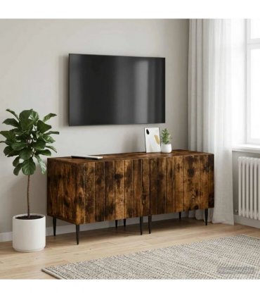 vidaXL TV Cabinet Smoked Oak Engineered Wood — V0672276002