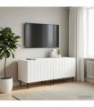 vidaXL TV Cabinet High Gloss White Engineered Wood — V0672276003