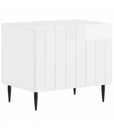 vidaXL TV Cabinet High Gloss White Engineered Wood — V0672276003