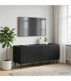 vidaXL TV Cabinet Black Engineered Wood — V0672276005
