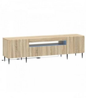 vidaXL LED TV Cabinet Sonoma Oak Engineered Wood — V0672276008