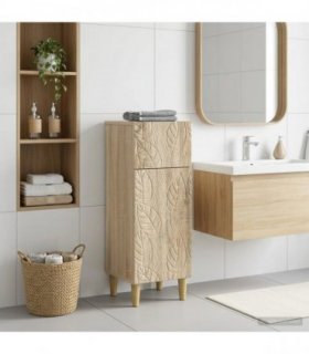 vidaXL Bathroom Storage Cainet DELFT Sonoma Oak 30 x 31 x 80 cm