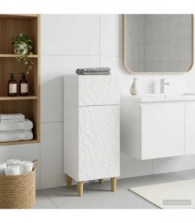vidaXL Bathroom Storage Cainet DELFT White 30 x 31 x 80 cm