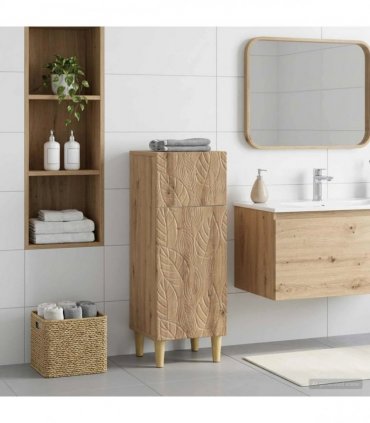 vidaXL Bathroom Storage Cainet DELFT Artisan Oak 30 x 31 x 80 cm