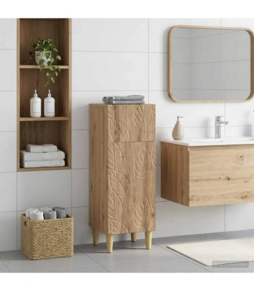 vidaXL Bathroom Storage Cainet DELFT Artisan Oak 30 x 31 x 80 cm