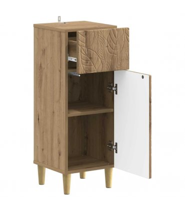 vidaXL Bathroom Storage Cainet DELFT Artisan Oak 30 x 31 x 80 cm