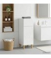 vidaXL Bathroom Storage Cainet DELFT High Gloss White 30 x 31 x 80 cm