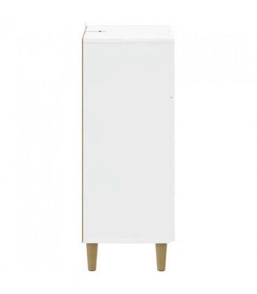vidaXL Bathroom Storage Cainet DELFT High Gloss White 30 x 31 x 80 cm