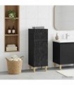 vidaXL Bathroom Storage Cainet DELFT Black 30 x 31 x 80 cm