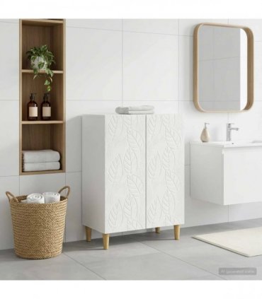 vidaXL Bathroom Storage Cainet DELFT White 59.5 x 31 x 80 cm