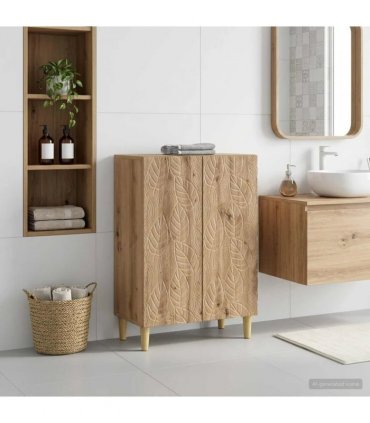 vidaXL Bathroom Storage Cainet DELFT Artisan Oak 59.5 x 31 x 80 cm