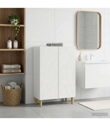 vidaXL Bathroom Storage Cainet DELFT High Gloss White