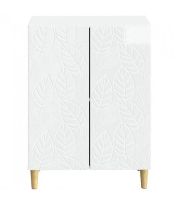 vidaXL Bathroom Storage Cainet DELFT High Gloss White