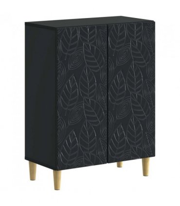 vidaXL Bathroom Storage Cainet DELFT Black 59.5 x 31 x 80 cm