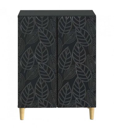 vidaXL Bathroom Storage Cainet DELFT Black 59.5 x 31 x 80 cm
