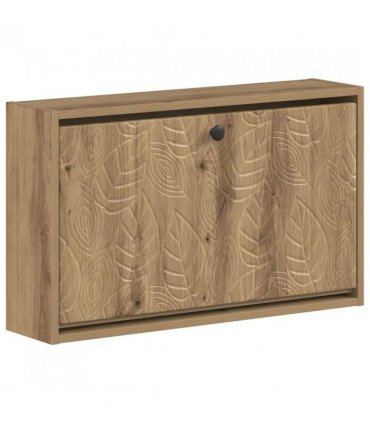 vidaXL Wall-Mounted Shoe Cabinet DELFT 71 x 17 x 43 cm Engineered Wood — Colour: Artisan oak