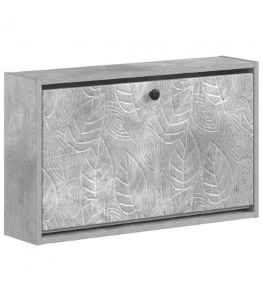 vidaXL Wall-Mounted Shoe Cabinet DELFT 71 x 17 x 43 cm Engineered Wood — Colour: Concrete grey