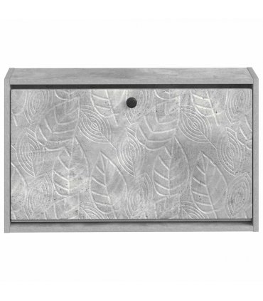 vidaXL Wall-Mounted Shoe Cabinet DELFT 71 x 17 x 43 cm Engineered Wood — Colour: Concrete grey