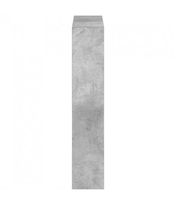 vidaXL Wall-Mounted Shoe Cabinet DELFT 71 x 17 x 86 cm Engineered Wood — Colour: Concrete grey