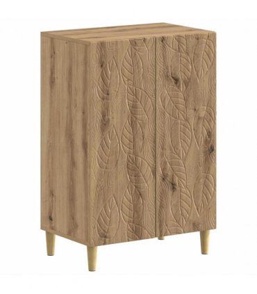 vidaXL Shoe Cabinet DELFT 59.5 x 39.5 x 90 cm Engineered Wood — Colour: Artisan oak