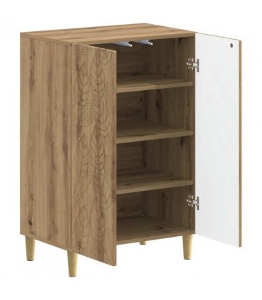 vidaXL Shoe Cabinet DELFT 59.5 x 39.5 x 90 cm Engineered Wood — Colour: Artisan oak