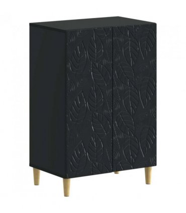 vidaXL Shoe Cabinet DELFT 59.5 x 39.5 x 90 cm Engineered Wood Black