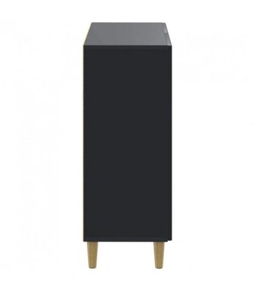vidaXL Shoe Cabinet DELFT 59.5 x 39.5 x 90 cm Engineered Wood Black