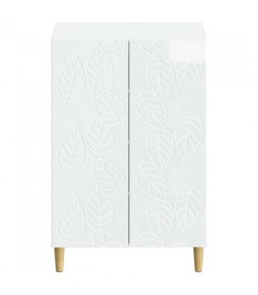 vidaXL Shoe Cabinet DELFT 59.5 x 39.5 x 90 cm Engineered Wood — Colour: High gloss white