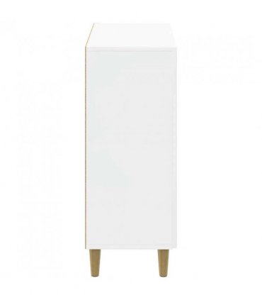 vidaXL Shoe Cabinet DELFT 59.5 x 39.5 x 90 cm Engineered Wood — Colour: High gloss white