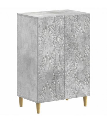 vidaXL Shoe Cabinet DELFT 59.5 x 39.5 x 90 cm Engineered Wood — Colour: Concrete grey