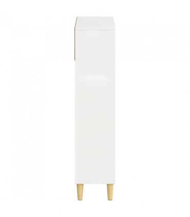 vidaXL Shoe Cabinet DELFT 78 x 24 x 103 cm Engineered Wood — Colour: High gloss white
